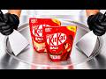 KitKat Ball Ice Cream Rolls ASMR Satisfying