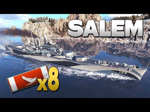 Cruiser Salem: Outstanding Carry - World of Warships
