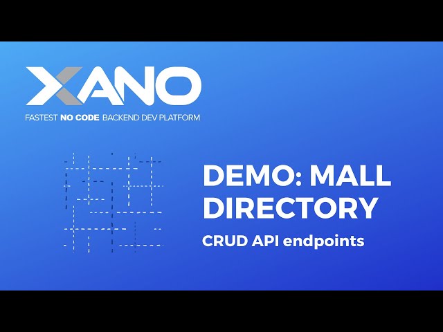 Demo: Shopping Mall Directory #2 - CRUD API Endpoints