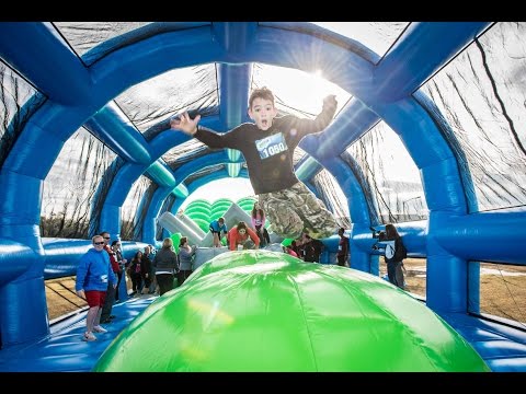 Wrecking Balls Obstacle Preview | Insane Inflatable 5K Missoula 2016