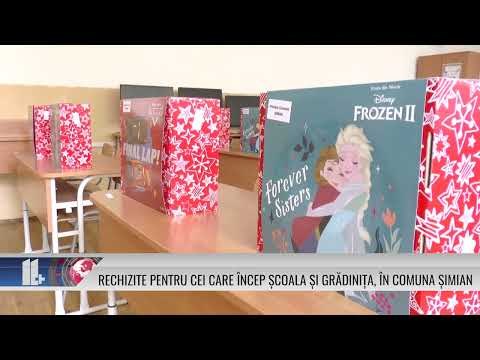 Rechizite pentru cei care încep școala și grădinița, în comuna Șimian