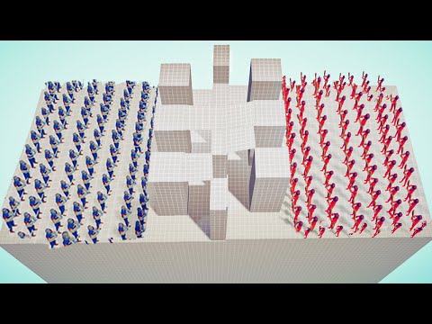 50x Vs 50x MELEE UNITS TOURNAMENT IN MAZE / Totally Accurate Battle Simulator ( TABS )