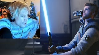 xQc reacts to Star Wars: Jedi Survivor Official Trailer | The Game Awards 2022
