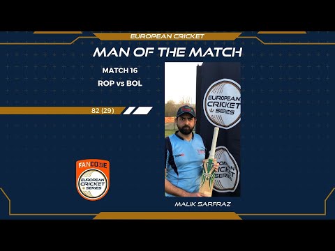 RAPIDO! Eighty two big ones off 29 balls from Malik Sarfraz in Bologna