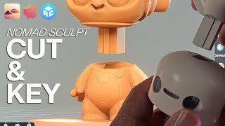 Nomad Sculpt Tutorial: Make a KEY & CUT for 3D Printing Parts to Fit Together