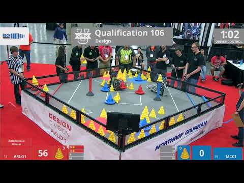 2018 VEXU Design Q106 - ARLO1 vs MCC1 - 83 to 32