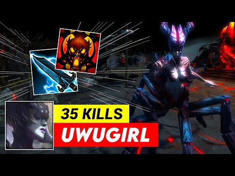 35 KILLS!!! HoN Arachna UwUgirl 1827 MMR MVP