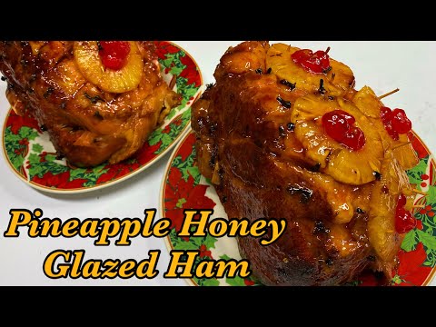 Pineapple Honey Glazed Ham. Baked Picnic Ham, Juicy & Flavor!