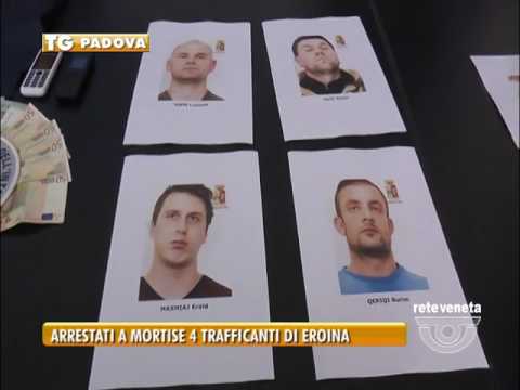 TG PADOVA (17/02/2017) - ARRESTATI A MORTISE 4 NARCOTRAFFICANTI DI EROINA