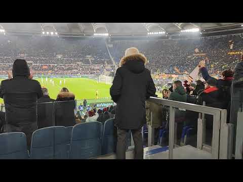 ROMA Sampdoria  1 a 0 di Shomurodov .22 Dicembre 21  stadio esplode dopo il Goal