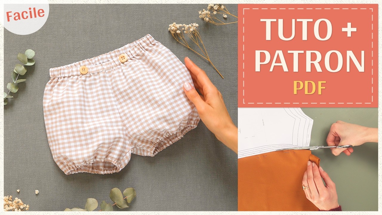 Tutoriel bloomer facile pour bébé – Patron PDF