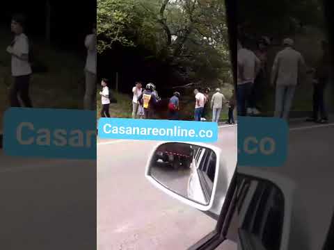 Accidente de tránsito en la vía Yopal #PazDeAriporo sector Araguaney