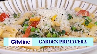 A garden vegetable primavera pasta recipe