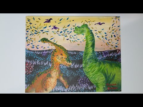 dinosaur painting on twitch