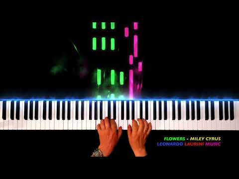 💐 FLOWERS 🌸 by 🌹MILEY CYRUS 🌺 🎹  PIANO TUTORIAL 🌼 🎹 PIANO COVER 💃🏻 (🏋🏼‍♂️WITH SLOW TO LEARN🏋️‍♀️)