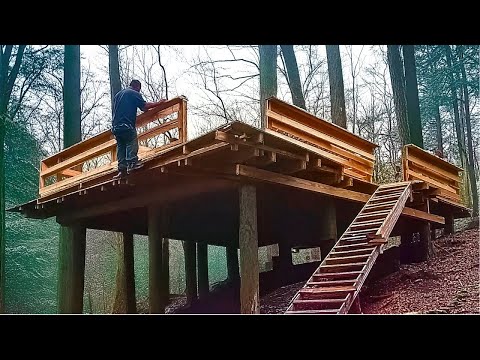 I'm Building a 2-story house in the woods | Start to Finish | Lesnoy Craft