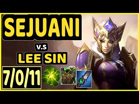 LAMABEAR (SEJUANI) vs LEE SIN - 7/0/11 KDA JUNGLE CHALLENGER GAMEPLAY - EUW