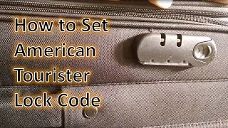 How to Set American Tourister Lock | How to reset the number lock of American Tourister Suitcase