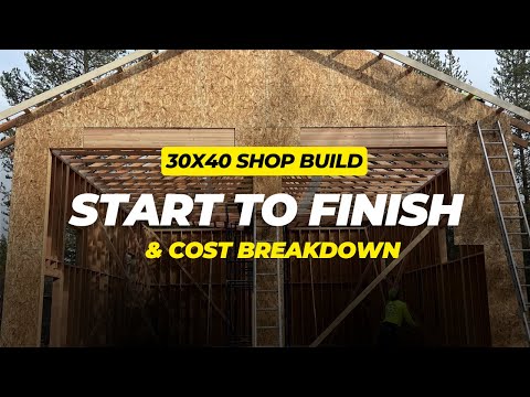 30X40 Shop Build and Cost Breakdown