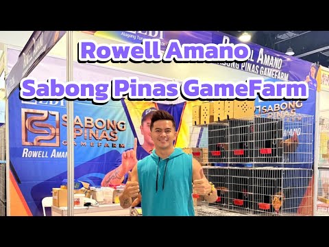 Rowell Amano Sabong Pinas GameFarm @ Clark hobby Expo SMX Convention Center 2025|| Reggie Boi