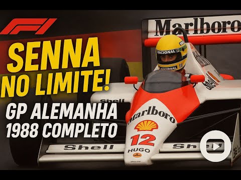 [44] SENNA! GP da Alemanha 1988 - Corrida Completa!