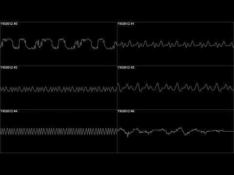 Road Rash 2 - Main Theme - In Oscilloscope view!