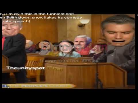 Trump and Acosta on Peoples Court