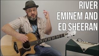 Eminem Ed Sheeran  River  Easy Acoustic Guitar Les