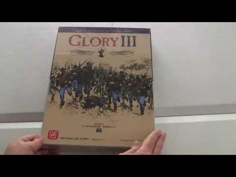 Unboxing of the GMT Civil War Game Glory III