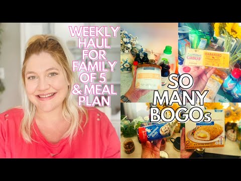 Large Family Weekly Grocery Haul | BUY ONE GET ONE FREE DEALS! #bogos #largefamilygroceryhaul