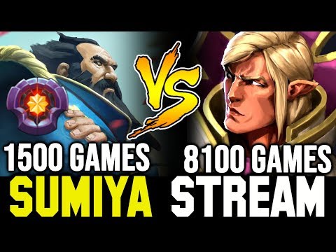 when 1500 Games Kunkka vs 8100 Games Invoker | Sumiya Invoker Stream Moment #668