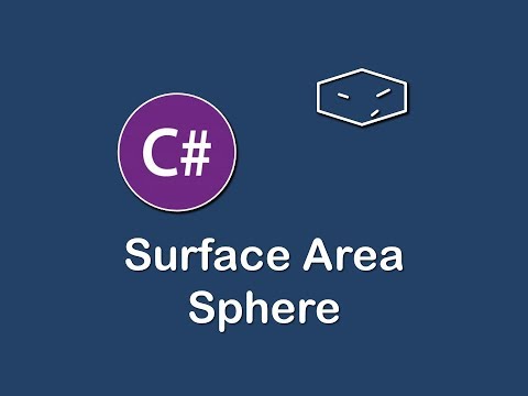 surface area of sphere in c