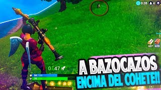 Mejor Ruta 3 Estaciones De Gasolina Fortnite Battle Royale Dom 2 - a bazocazos encima del cohete con la nueva skin fortnite battle royale