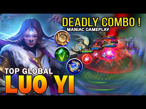 MANIAC!! Luo Yi Deadly Combo !!   Build Top 1 Global Luo Yi ~ MLBB