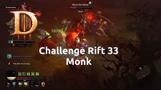 Diablo 3 - Challenge Rift - Challenge 33 - Monk
