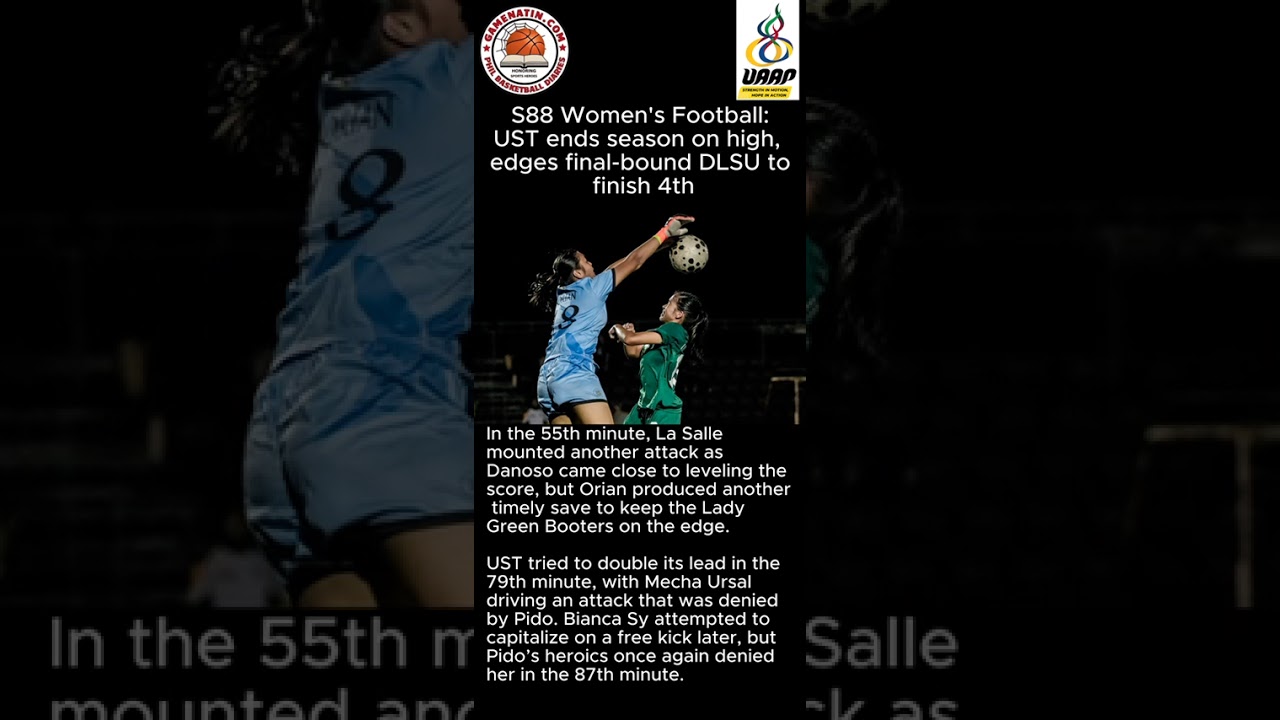 UAAP Women's Football: UST grabs consolation win after beating Finals-bound DLSU