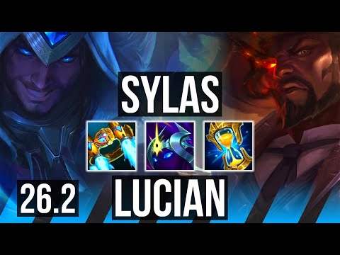 SYLAS vs LUCIAN (MID) | Good KDA: 16/2/12 | NA Challenger | 26.2