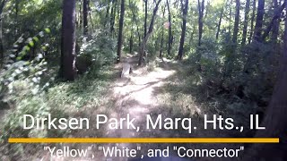 "Yellow", "White", and "Connector" trails.