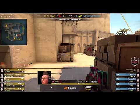 NaVi Zeus 4k Eco Clutch with Insane Footwork (vs FaZe Map2 Mirage ELEAGUE Major 2018 Semi-Final)