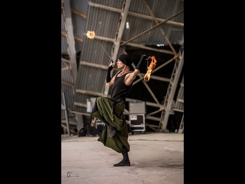 Igor fire poi performance on Fire life fest