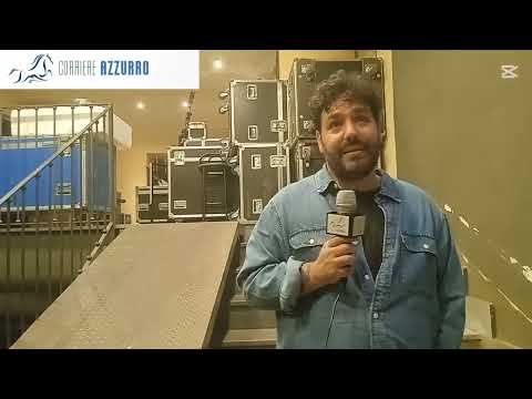 Tommaso Primo, cantante, a corriere azzurro al termine del concerto al teatro trianon 