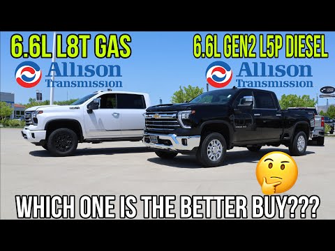 2024 GM 6.6L L8T Gas V8 + Allison Versus 6.6L Gen2 L5P Diesel V8: Which One Is The Better Buy?
