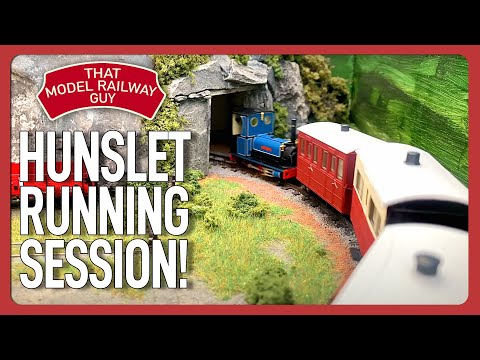 A Model Railway In A Suitcase! - Hunslet Running Session