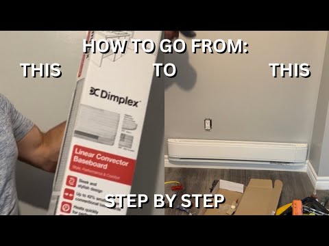 Installing A Dimplex Baseboard Heater DIY