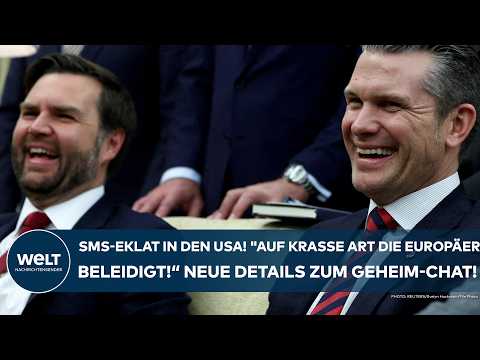 USA: SMS-Eklat! "Auf krasse Art die Europäer beleidigt!" Details zum Geheim-Chat der Trump-Minister!