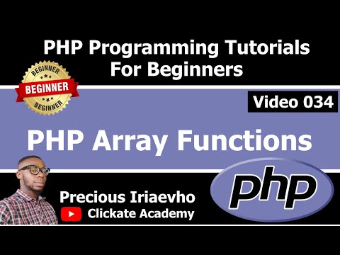 034 Php Array Functions Php Tutorial For Beginners Full Course
