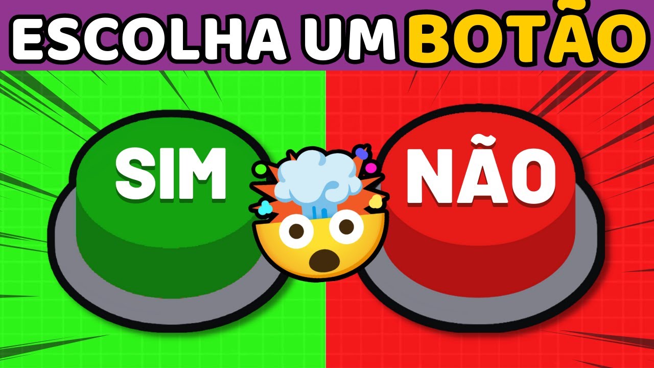 Sim ou Não👻! Escolha um botão TikTok! DIFÍCIL DE DECIDIR 🚨| Jogo das Escolhas Quiz | Choose a button