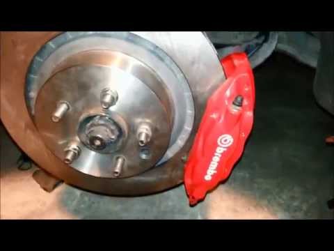 300ZX 4-POT REAR BREMBO SRT8 INSTALL