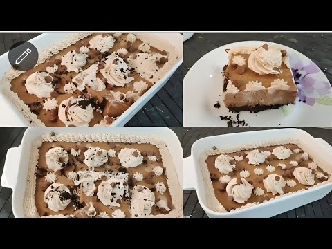 Eid Special Dessert Chocolate Mousse Cake 2023/ No Bake No Cook Cake/ Chocolate Cold Cake