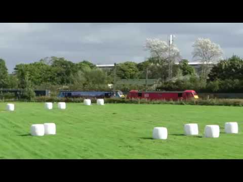 DB 90024 + 90019 - 4M25 Intermodal, Leyland 29.9.16